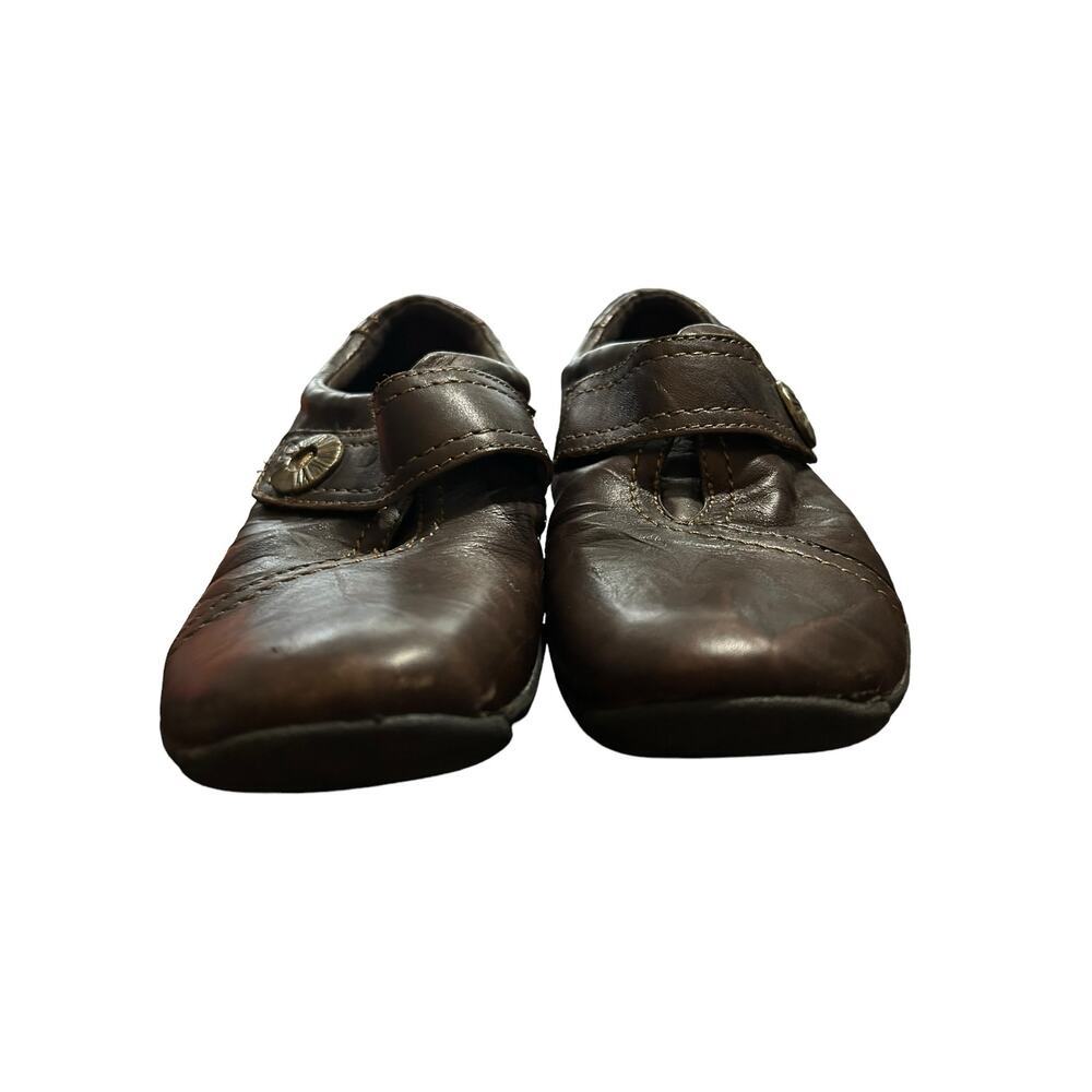 Clark's Artisan Loafers Women's 9M Shoes Brown Leather Comfort Slip Ons - Picture 2 of 10